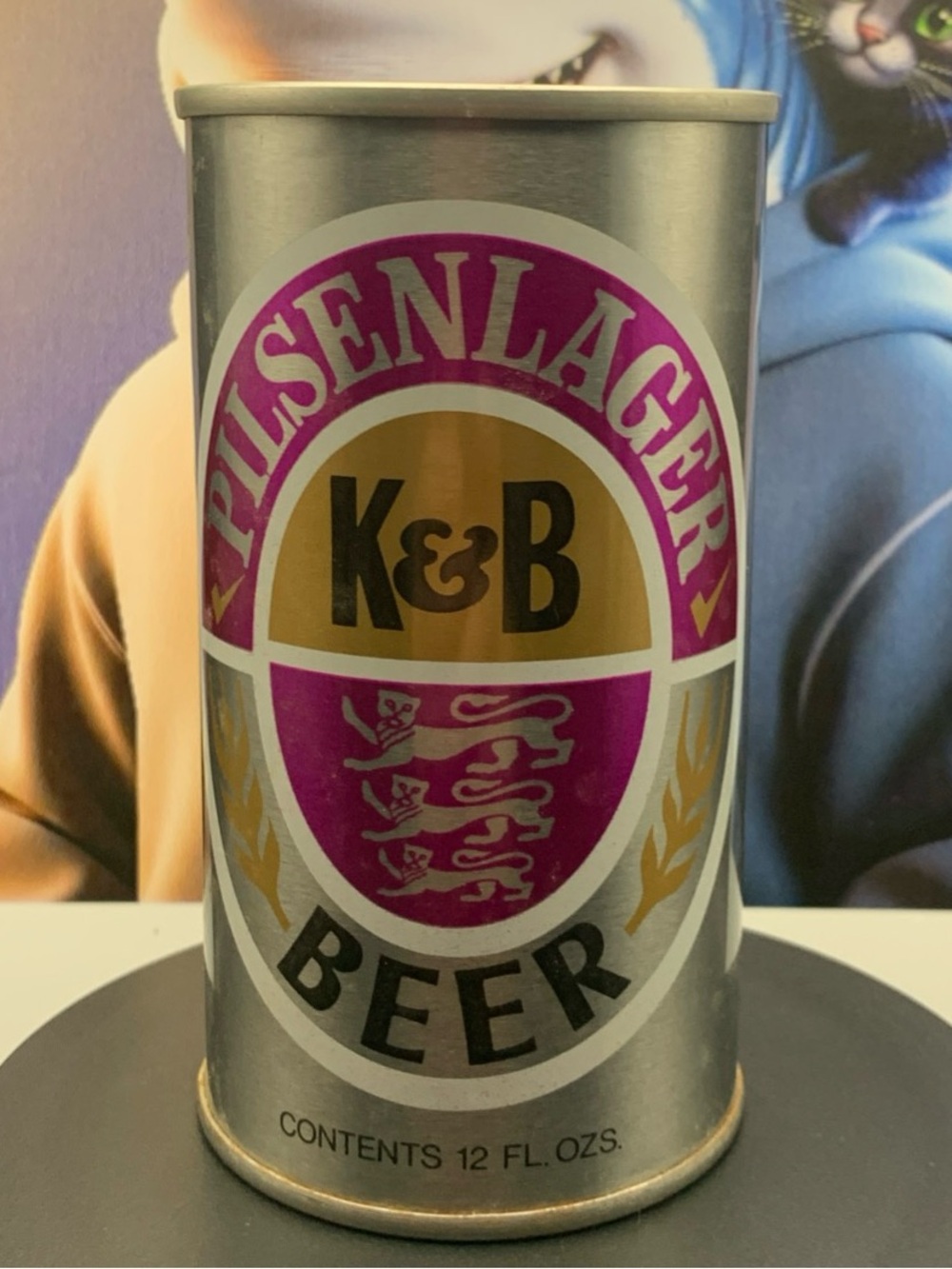 Vintage Beer Can K&B Pilsen Lager Beer Special Blend Pull Tab Empty Steel Can